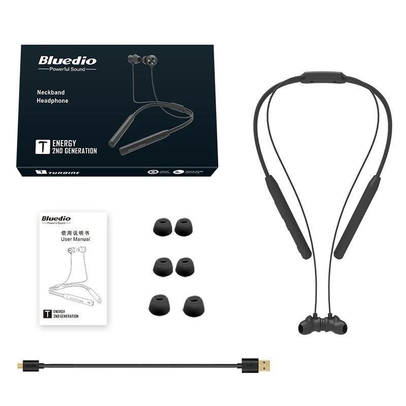 Bluedio TN2 Sports Bluetooth-Kopfhörer mit aktiver Geräuschunterdrückung/Drahtloses Headset für Telefone und Musik
