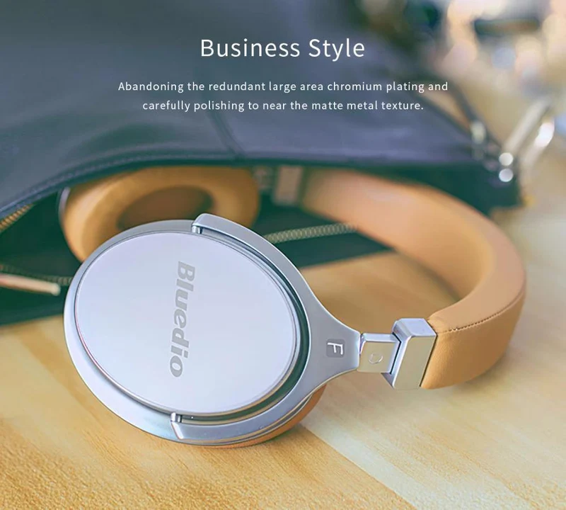 Bluedio F2 Headset mit ANC Wireless Bluetooth-Kopfhörern mit Mikrofonunterstützung für Musik
