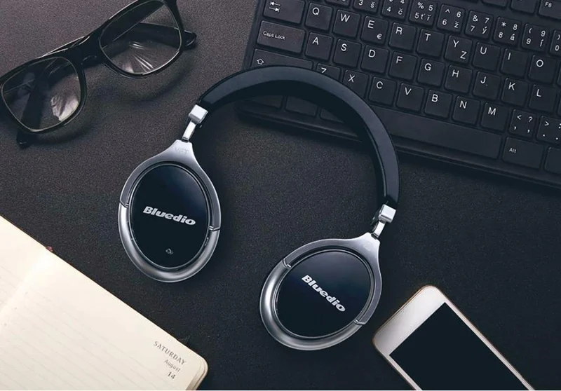Bluedio F2 Headset mit ANC Wireless Bluetooth-Kopfhörern mit Mikrofonunterstützung für Musik