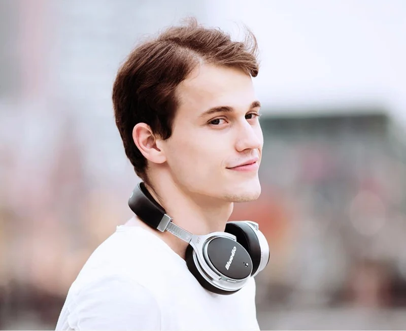 Bluedio F2 Headset mit ANC Wireless Bluetooth-Kopfhörern mit Mikrofonunterstützung für Musik