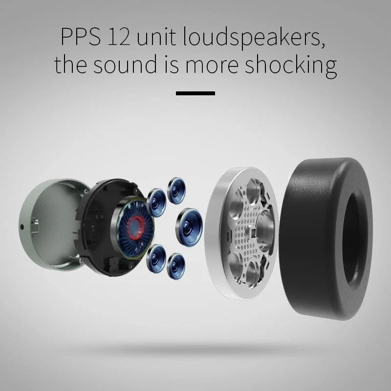 Bluetooth-Kopfhörer Bluedio V2 Kabelloses Headset PPS12-Treiber mit Mikrofon-High-End-Kopfhörer für Telefon und Musik