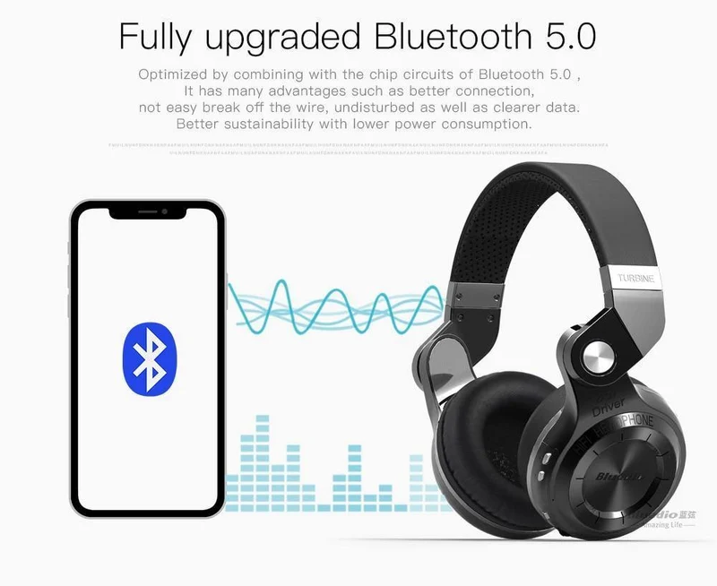 Bluedio T2S (Shooting Brake) Bluetooth-Stereokopfhörer kabellose Kopfhörer Bluetooth 4.1 Headset-Kopfhörer