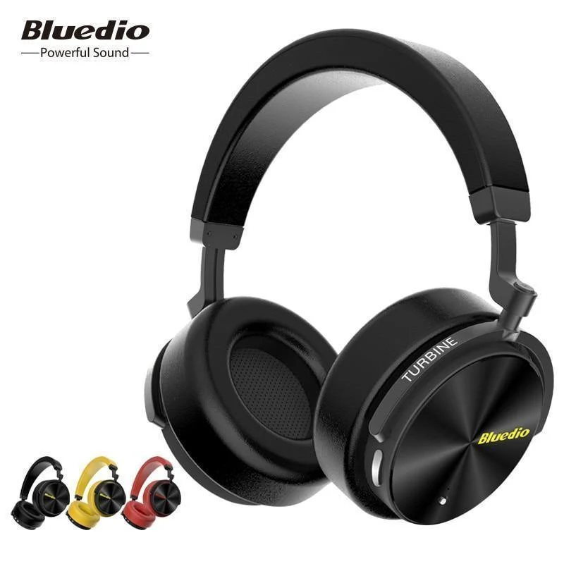 Bluedio T5 Active Noise Cancelling Drahtlose Bluetooth-Kopfhörer Tragbares Headset mit Mikrofon für Telefone und Musik