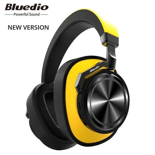 Bluedio T6 Kopfhörer mit aktiver Geräuschunterdrückung, kabelloses Bluetooth-Headset mit Mikrofon für Telefone und Musik