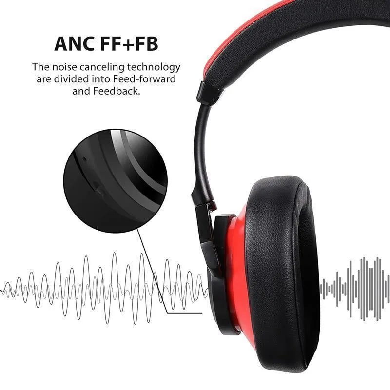 Bluedio T6 Kopfhörer mit aktiver Geräuschunterdrückung, kabelloses Bluetooth-Headset mit Mikrofon für Telefone und Musik
