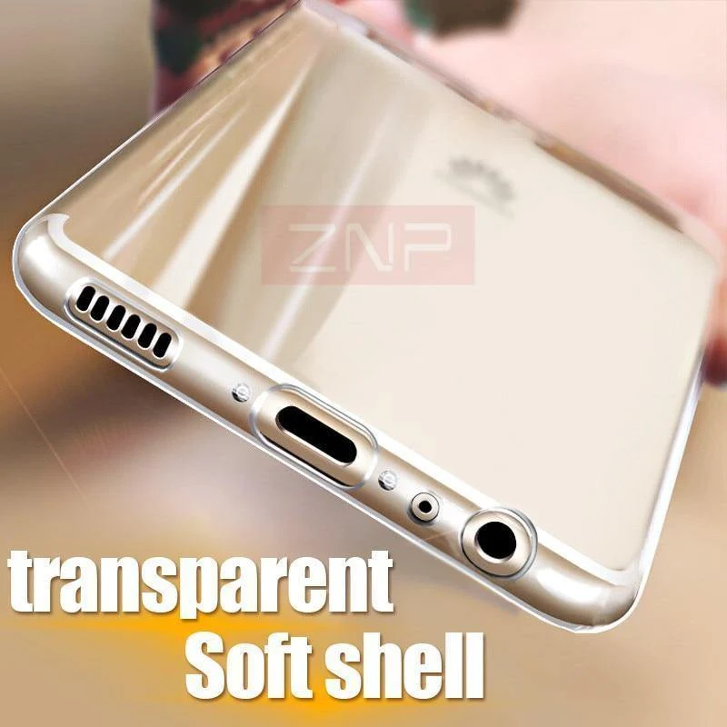 ZNP Silicone Soft TPU Transparent Case For Huawei P10 P10 Plus High Quality Transparent Cover Cases For Huawei P10 lite P10 Case