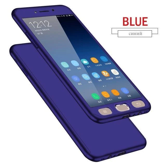ZNP 360 Full Protection Cover Case For Samsung Galaxy J4 J6 Plus 2018 With Glass Phone Case For Samsung J8 A7 A8 Plus 2018 Case