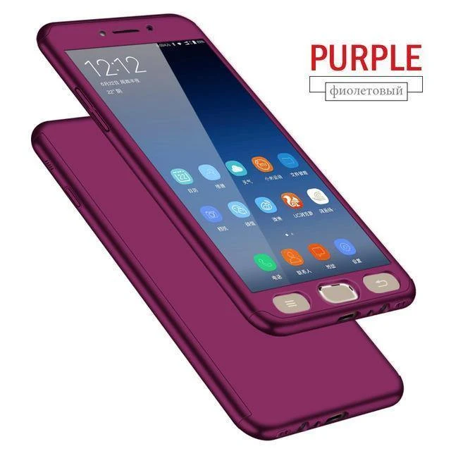 ZNP 360 Full Protection Cover Case For Samsung Galaxy J4 J6 Plus 2018 With Glass Phone Case For Samsung J8 A7 A8 Plus 2018 Case