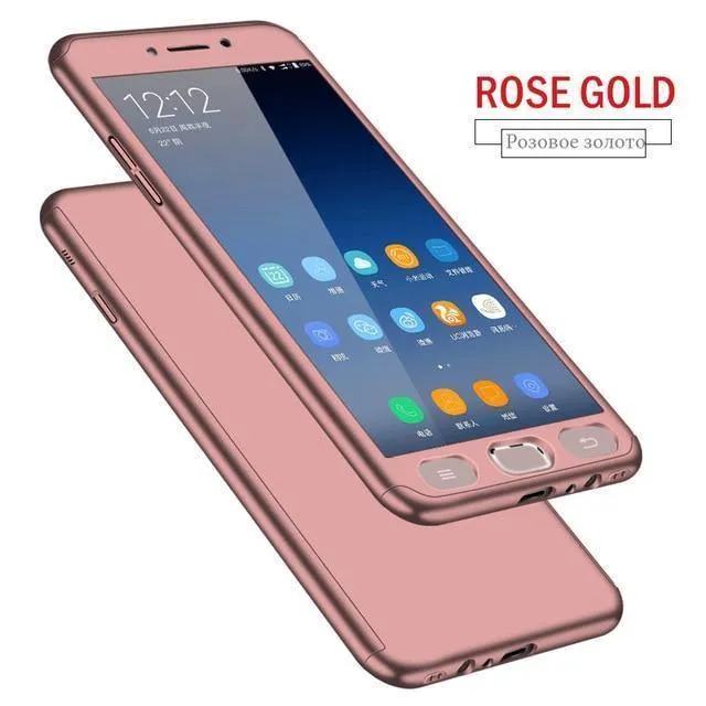 ZNP 360 Full Protection Cover Case For Samsung Galaxy J4 J6 Plus 2018 With Glass Phone Case For Samsung J8 A7 A8 Plus 2018 Case