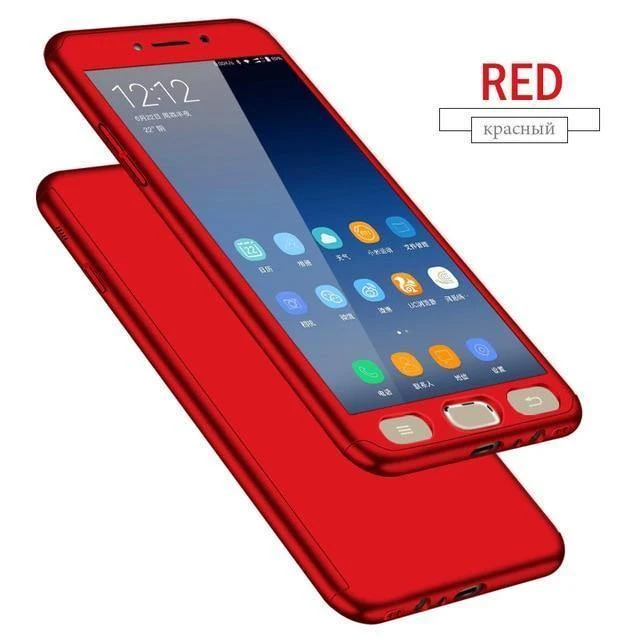 ZNP 360 Full Protection Cover Case For Samsung Galaxy J4 J6 Plus 2018 With Glass Phone Case For Samsung J8 A7 A8 Plus 2018 Case