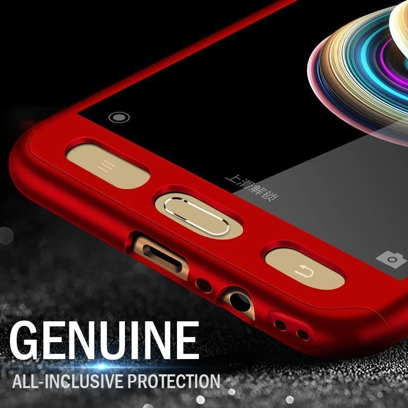 ZNP 360 Full Protection Cover Case For Samsung Galaxy J4 J6 Plus 2018 With Glass Phone Case For Samsung J8 A7 A8 Plus 2018 Case