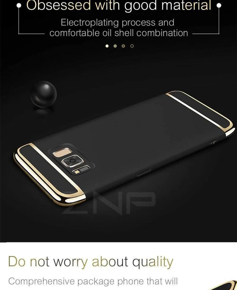 ZNP Luxury Ultra Thin Shockproof Case For Samsung Galaxy S8 S8 Plus S9 Slim Full Cover Case For Samsung S9 S9 Plus S8 Phone Case