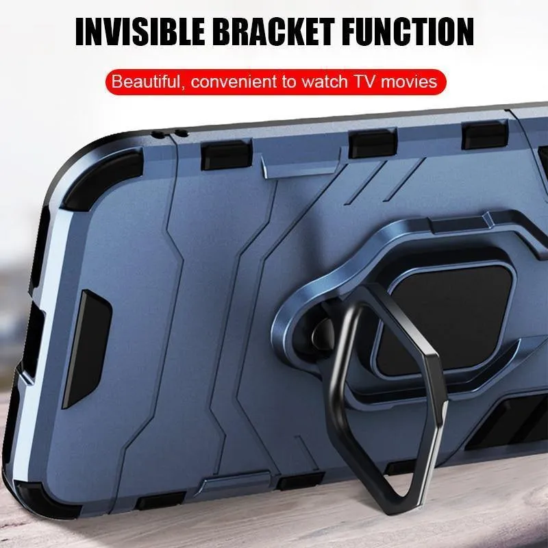ZNP Shockproof Armor Stand Case For iphone 6 6s 7 Plus 5 5S With Holder Ring Cover Cases For iphone 7 8 X Plus SE Phone Cases