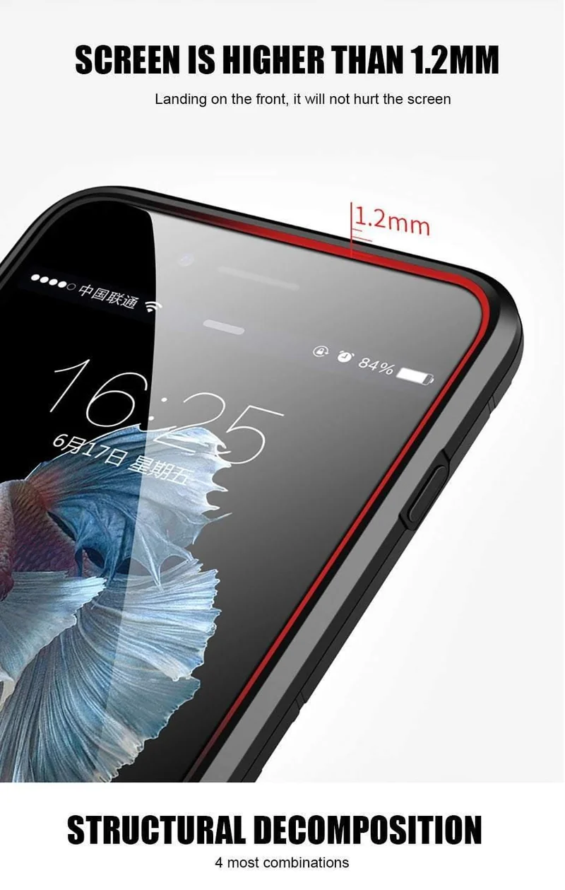 ZNP Shockproof Armor Stand Case For iphone 6 6s 7 Plus 5 5S With Holder Ring Cover Cases For iphone 7 8 X Plus SE Phone Cases