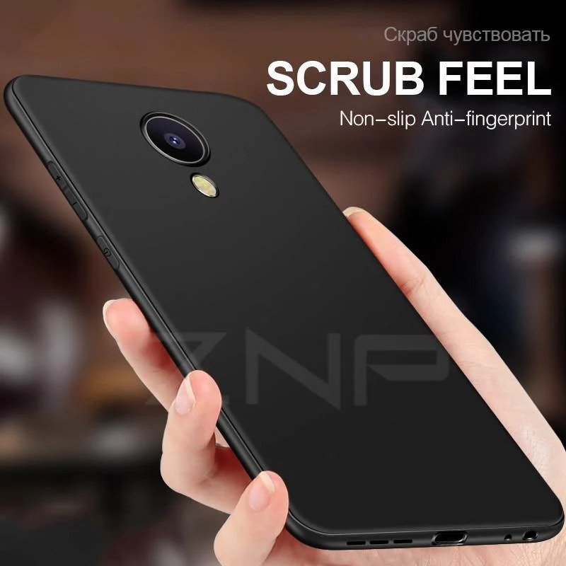 ZNP Simple Phone Case For Meizu M5S M5 M6 Note High Quality Silicone Protective Back Cover Case For Meizu Meilan M6 M5 M5S Shell