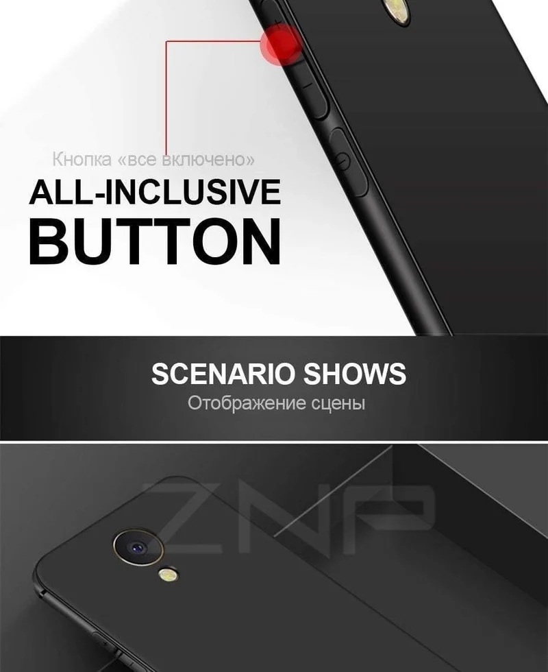 ZNP Simple Phone Case For Meizu M5S M5 M6 Note High Quality Silicone Protective Back Cover Case For Meizu Meilan M6 M5 M5S Shell