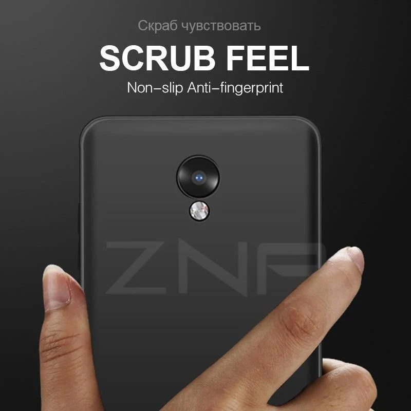 ZNP Simple Phone Case For Meizu M5S M5 M6 Note High Quality Silicone Protective Back Cover Case For Meizu Meilan M6 M5 M5S Shell