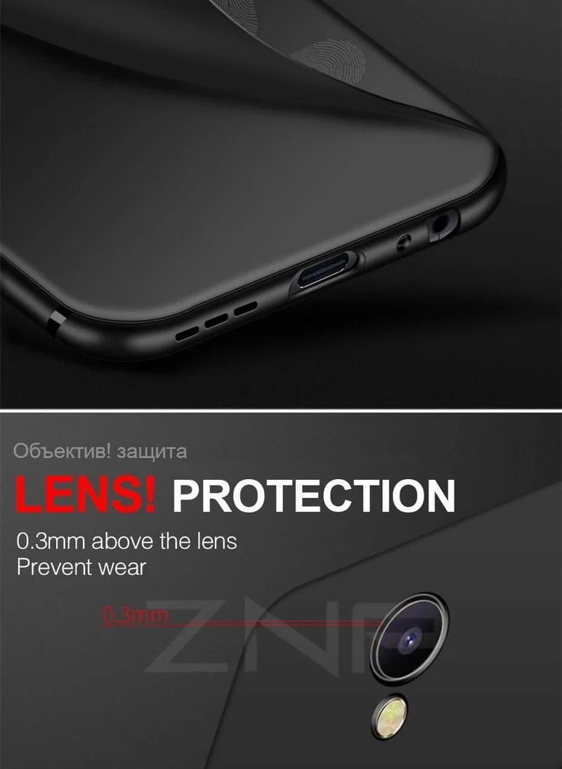 ZNP Simple Phone Case For Meizu M5S M5 M6 Note High Quality Silicone Protective Back Cover Case For Meizu Meilan M6 M5 M5S Shell