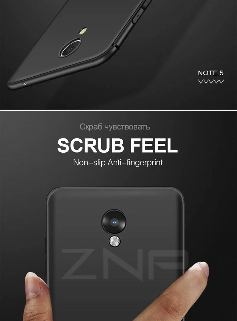 ZNP Simple Phone Case For Meizu M5S M5 M6 Note High Quality Silicone Protective Back Cover Case For Meizu Meilan M6 M5 M5S Shell