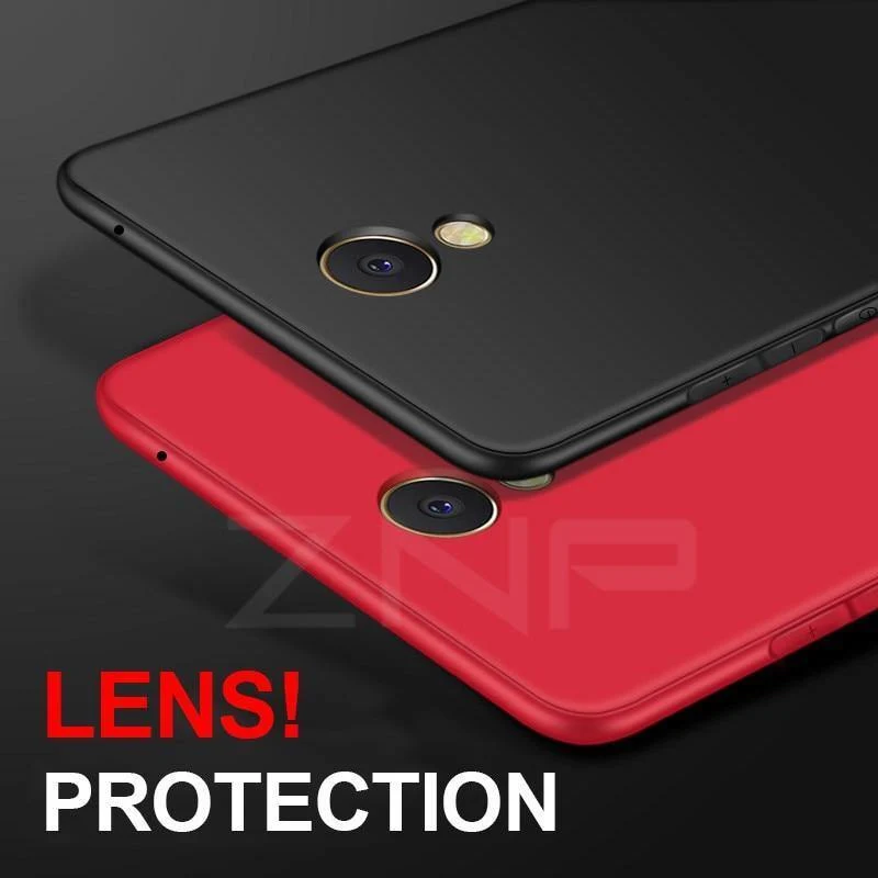 ZNP Simple Phone Case For Meizu M5S M5 M6 Note High Quality Silicone Protective Back Cover Case For Meizu Meilan M6 M5 M5S Shell