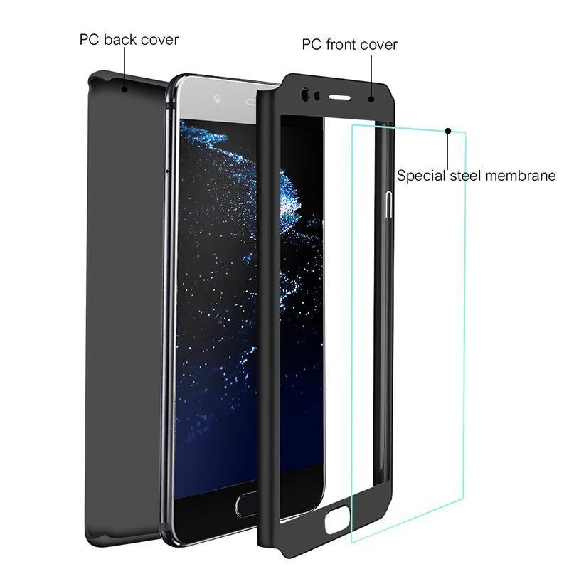 ZNP 360 Degree Full Cover Case For Huawei P9 P10 P20 Lite Cases With Glass For Huawei P10 P20 Plus Honor 9 9 Lite Phone Case