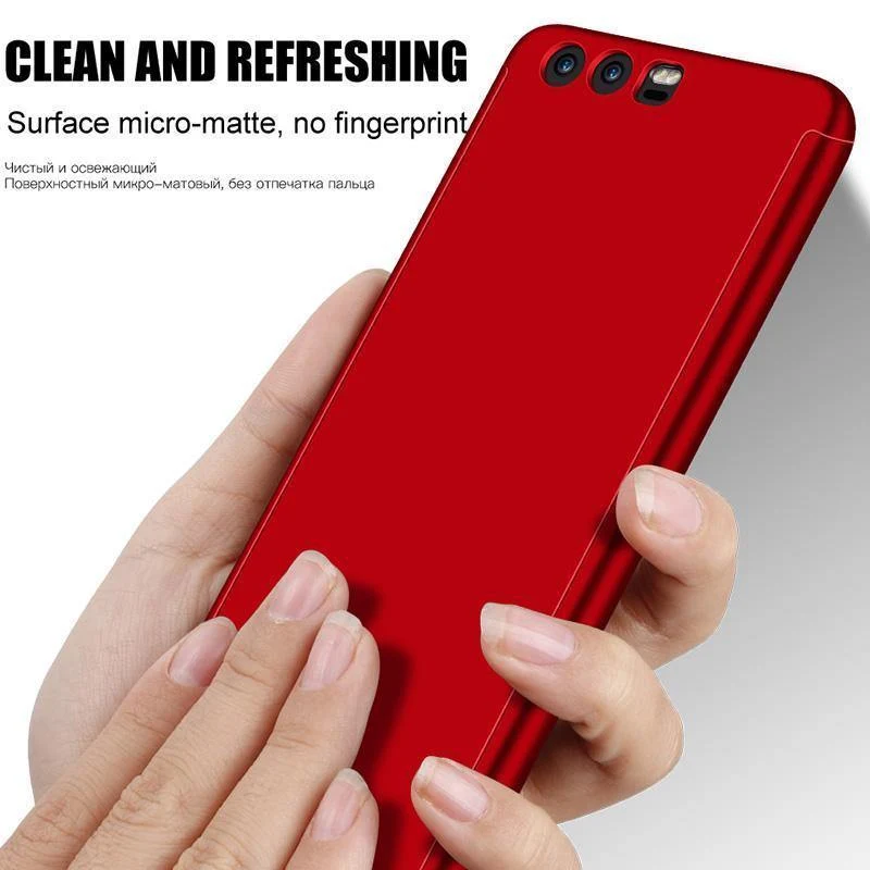 ZNP 360 Degree Full Cover Case For Huawei P9 P10 P20 Lite Cases With Glass For Huawei P10 P20 Plus Honor 9 9 Lite Phone Case