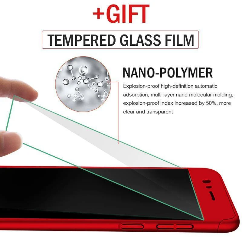 ZNP 360 Degree Full Cover Case For Huawei P9 P10 P20 Lite Cases With Glass For Huawei P10 P20 Plus Honor 9 9 Lite Phone Case