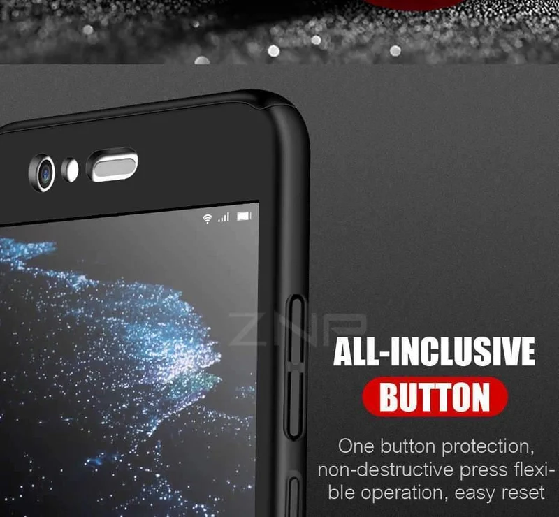 ZNP 360 Degree Full Cover Case For Huawei P9 P10 P20 Lite Cases With Glass For Huawei P10 P20 Plus Honor 9 9 Lite Phone Case