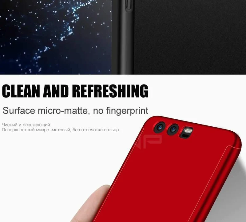 ZNP 360 Degree Full Cover Case For Huawei P9 P10 P20 Lite Cases With Glass For Huawei P10 P20 Plus Honor 9 9 Lite Phone Case