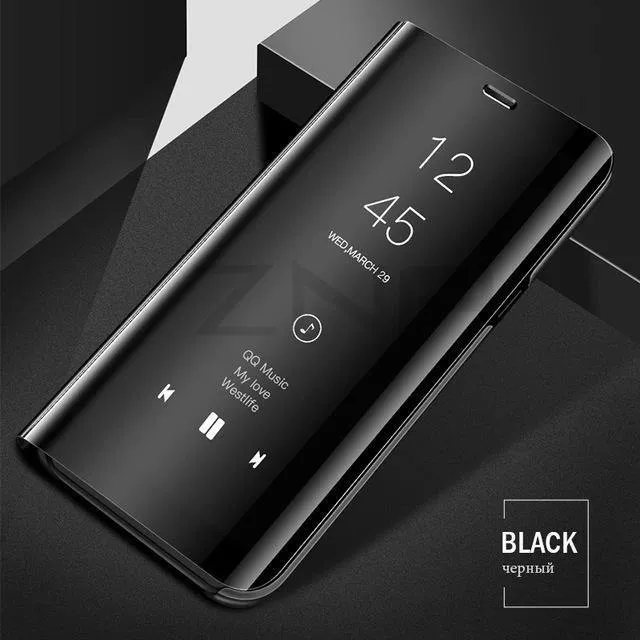 ZNP Clear View Smart Mirror Flip Case For Samsung Galaxy S9 S8 Plus S7 S6 Edge Phone Cover For Samsung Note 8 A3 A5 A7 A8 Case