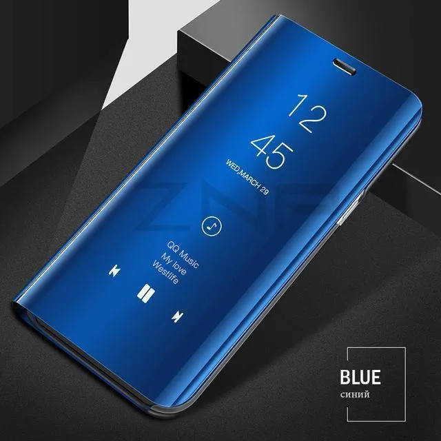 ZNP Clear View Smart Mirror Flip Case For Samsung Galaxy S9 S8 Plus S7 S6 Edge Phone Cover For Samsung Note 8 A3 A5 A7 A8 Case