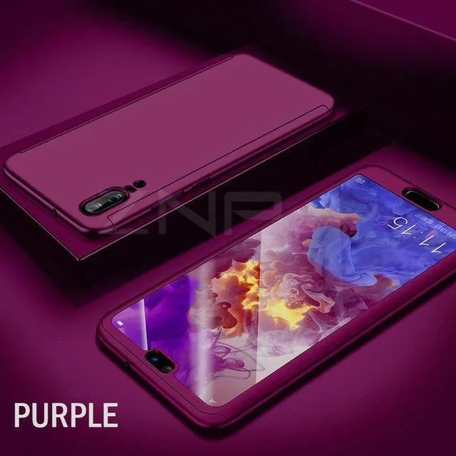ZNP 360 Full Cover Phone Case For Huawei P9 P10 P20 Mate 9 10 Lite P10 Plus Cases With Glass For Huawei P20 Mate 10 Pro P9 Case