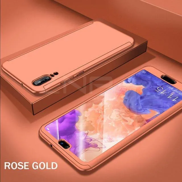 ZNP 360 Full Cover Phone Case For Huawei P9 P10 P20 Mate 9 10 Lite P10 Plus Cases With Glass For Huawei P20 Mate 10 Pro P9 Case