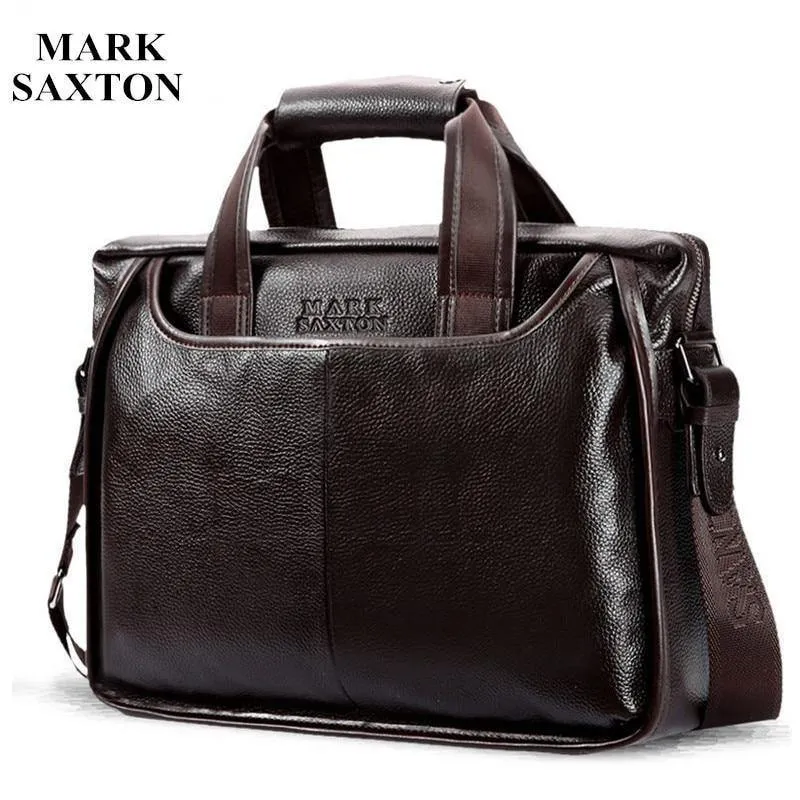 Modische kommerzielle Aktentasche aus Rindsleder für Herren / Vintage-Umhängetasche für Herren aus echtem Leder / lässige Business-Tasche aus natürlichem Rindsleder