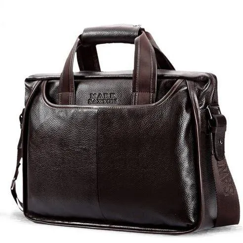 Modische kommerzielle Aktentasche aus Rindsleder für Herren / Vintage-Umhängetasche für Herren aus echtem Leder / lässige Business-Tasche aus natürlichem Rindsleder