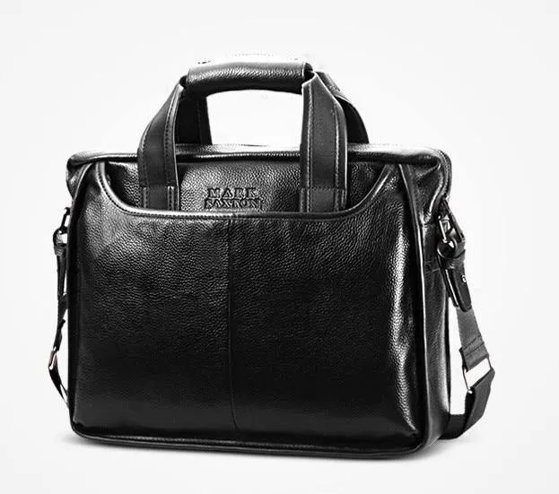 Modische kommerzielle Aktentasche aus Rindsleder für Herren / Vintage-Umhängetasche für Herren aus echtem Leder / lässige Business-Tasche aus natürlichem Rindsleder
