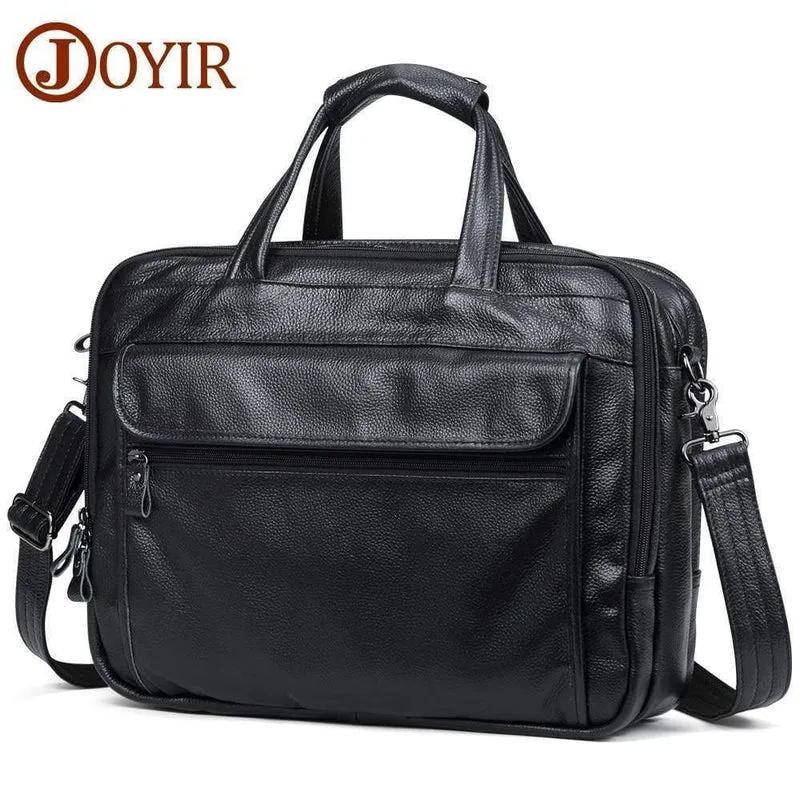 Herren Aktentaschen Echtes Leder Vintage Handtasche 15 "Laptop Aktentasche Messenger Schultertasche Umhängetasche Herrentasche Business Bag