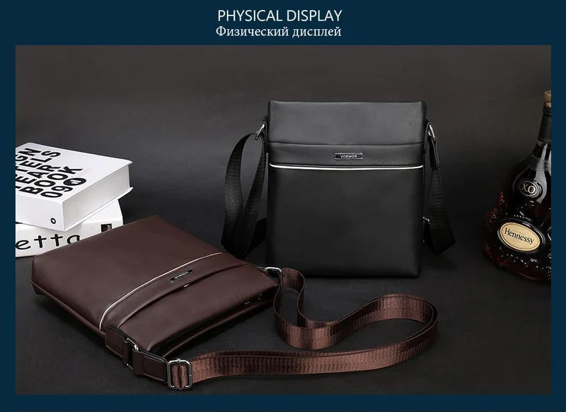 Marke Casual Men Bag Business Leder Herren Messenger Bags Vintage Schulter Umhängetasche für Männer