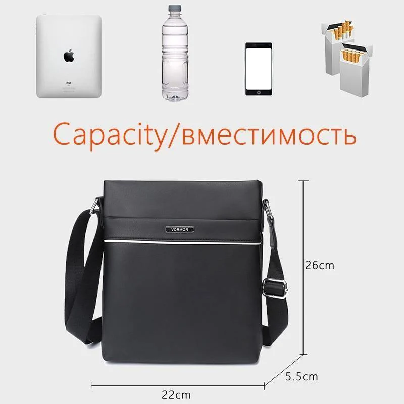 Marke Casual Men Bag Business Leder Herren Messenger Bags Vintage Schulter Umhängetasche für Männer
