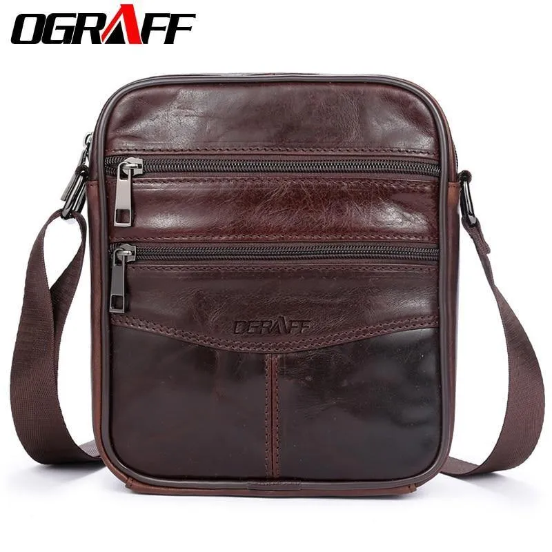 Echtes Leder Herren Tasche Casual Business Leder Herren Umhängetasche Vintage Herren Umhängetasche bolsas male