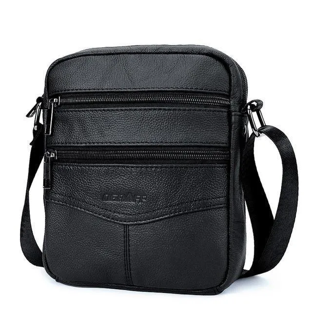 Echtes Leder Herren Tasche Casual Business Leder Herren Umhängetasche Vintage Herren Umhängetasche bolsas male