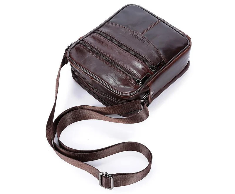 Echtes Leder Herren Tasche Casual Business Leder Herren Umhängetasche Vintage Herren Umhängetasche bolsas male