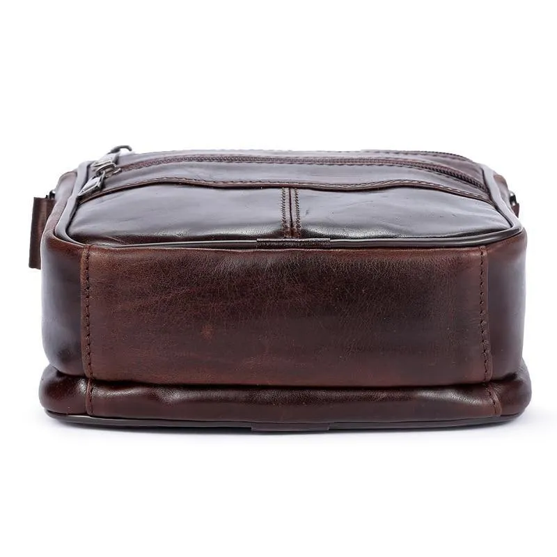 Echtes Leder Herren Tasche Casual Business Leder Herren Umhängetasche Vintage Herren Umhängetasche bolsas male