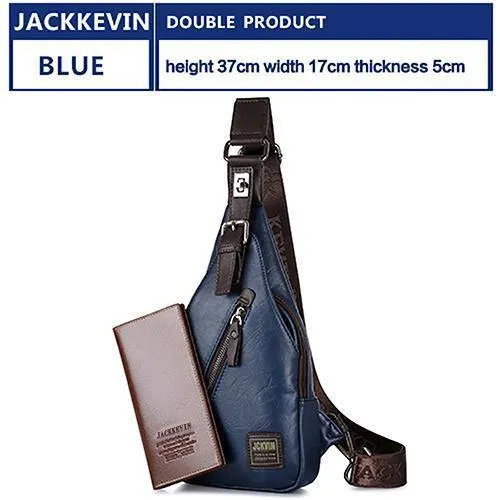 Qualitätssicherung BRUSTTASCHE MÄNNER Diebstahlsicherer Magnetverschluss Ledertasche Umhängetasche Mode Herrentaschen