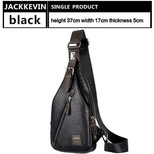 Qualitätssicherung BRUSTTASCHE MÄNNER Diebstahlsicherer Magnetverschluss Ledertasche Umhängetasche Mode Herrentaschen