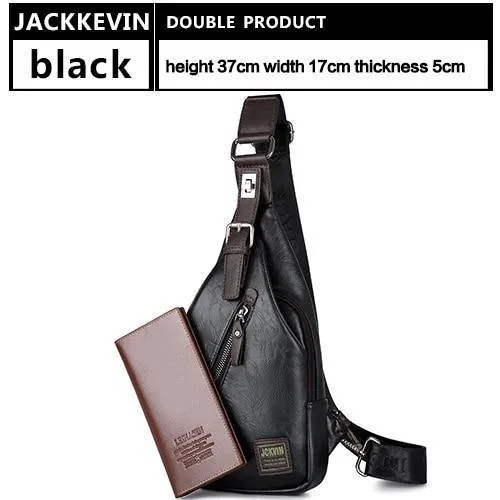 Qualitätssicherung BRUSTTASCHE MÄNNER Diebstahlsicherer Magnetverschluss Ledertasche Umhängetasche Mode Herrentaschen