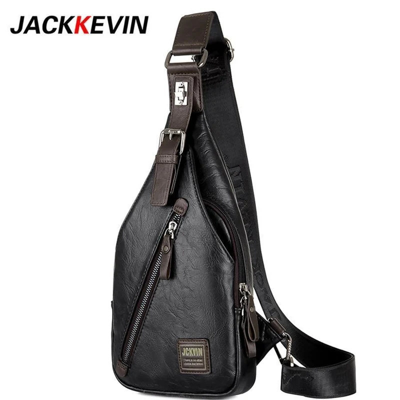 Qualitätssicherung BRUSTTASCHE MÄNNER Diebstahlsicherer Magnetverschluss Ledertasche Umhängetasche Mode Herrentaschen