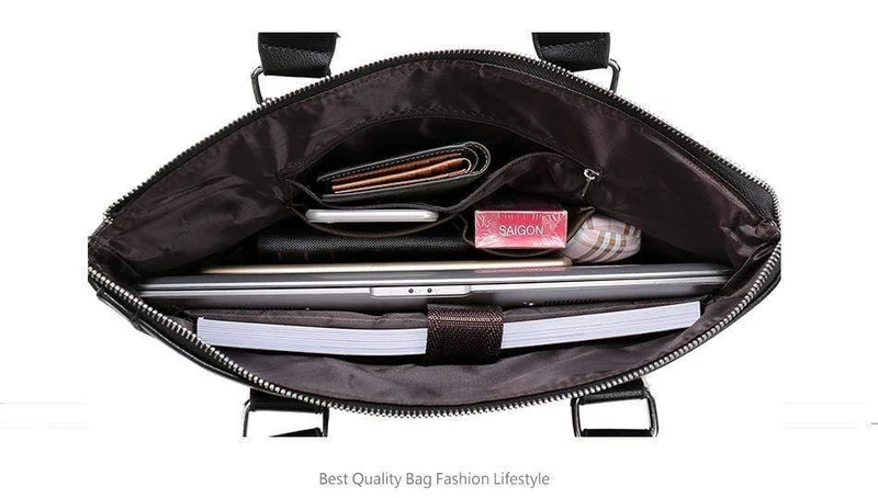 Männer Casual Aktentasche Business Umhängetasche Leder Messenger Bags Computer Laptop Handtasche Tasche männer Reisetaschen