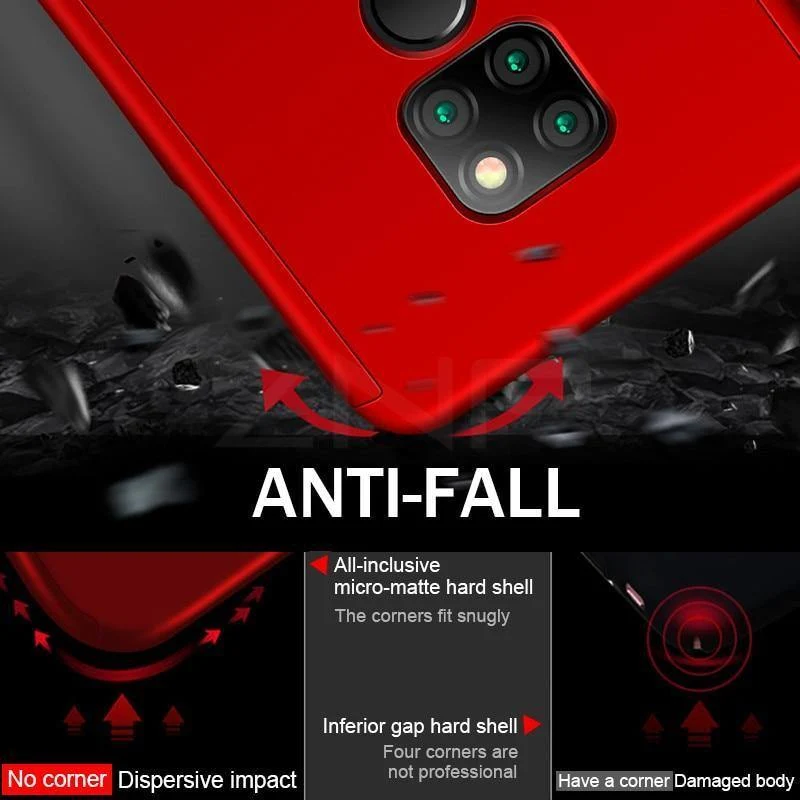ZNP 360 Volle Abdeckung PC Telefon Fall Für Huawei Mate 20 Pro Lite 10 20X Fall Für Huawei Mate 10 Pro Lite Mate 20 X Schutzhüllen