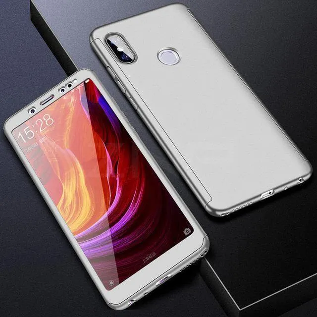 ZNP 360 Schutzhülle für Xiaomi Redmi Note 5 6 Pro 5A S2 4X Hülle für Redmi 5A 6A 6 Pro 5 Plus mit Glas